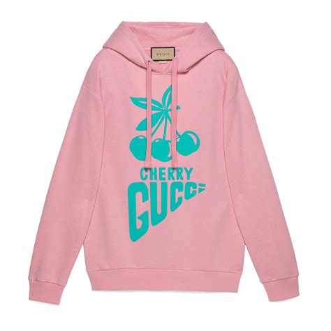 gucci garden pink sweatshirt|'Cherry Gucci' cotton sweatshirt in Pink Ready.